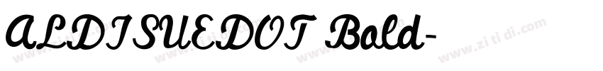 ALDISUEDOT Bold字体转换